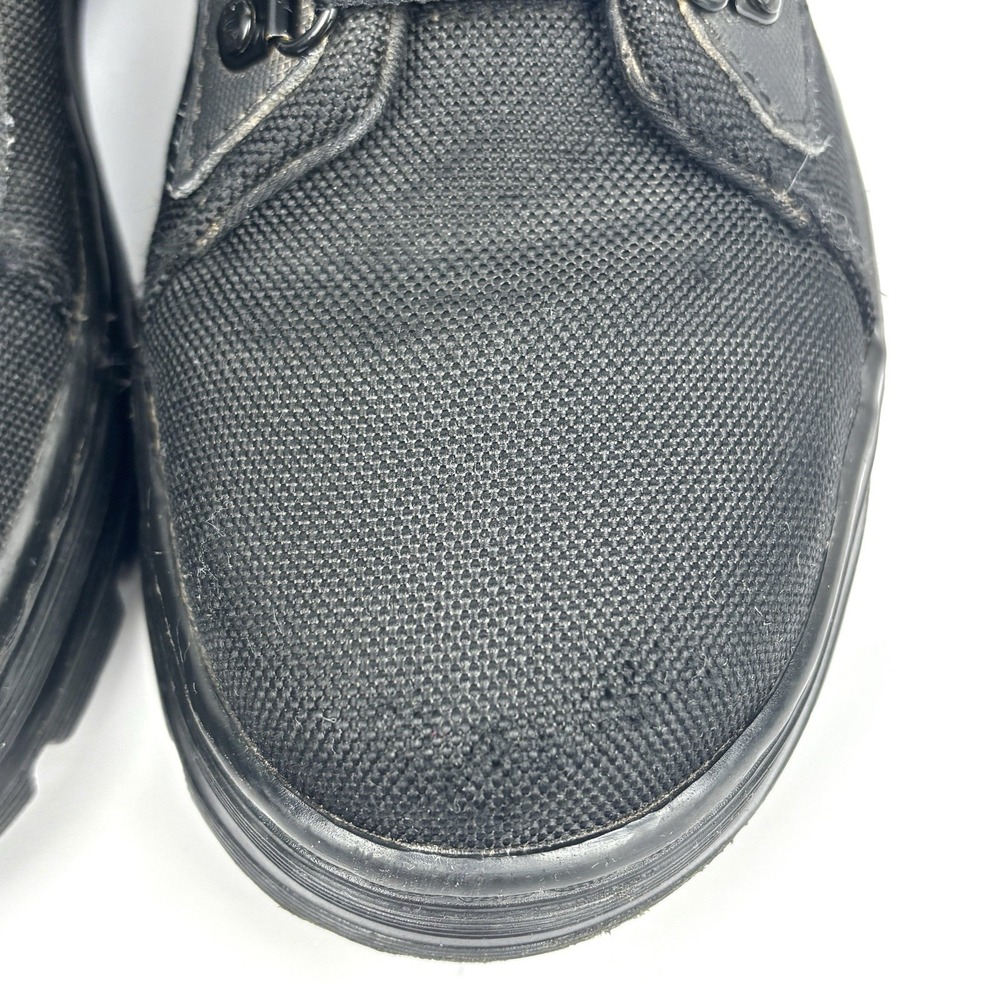 Dr. Martens Combs W Combat Boots Black Canvas Womens Size 8 Ankle Lace Up AW004 - Picture 6 of 12